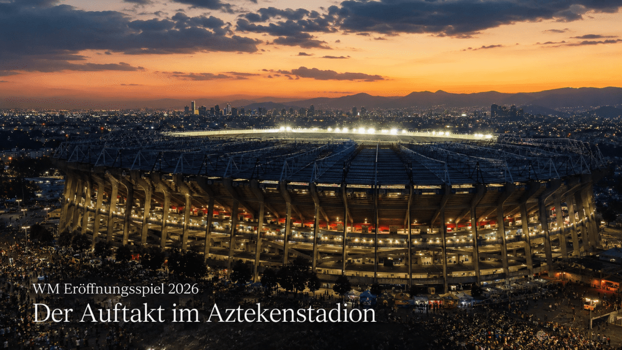 Estadio Azteca vor dem WM 2026 Eröffnungsspiel zwischen Mexiko und Südafrika