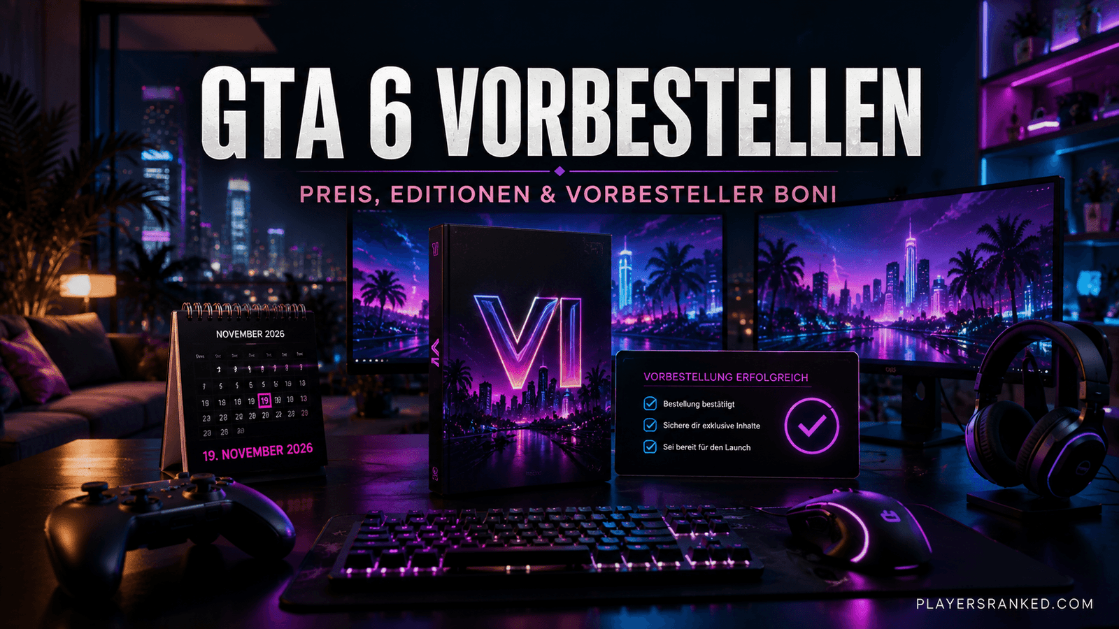 GTA 6 vorbestellen: Release, Preise, Editionen & Boni im Überblick