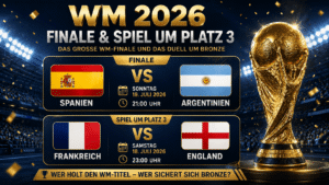 WM 2026: Spiel um Platz 3 & WM Finale – Spielplan, Termine, Ergebnisse WM 2026 Finale Spanien gegen Argentinien und Spiel um Platz 3 Frankreich gegen England im Überblick