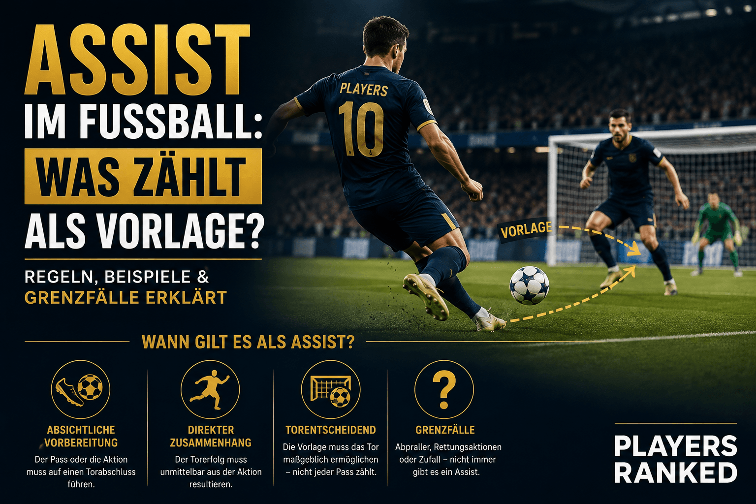 Assist im Fußball: Was zählt als Vorlage?