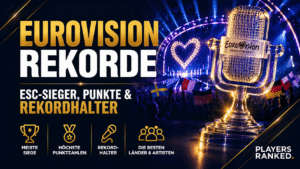 Eurovision Rekorde mit ESC-Siegern, höchsten Punktzahlen und Rekordhaltern des Eurovision Song Contest