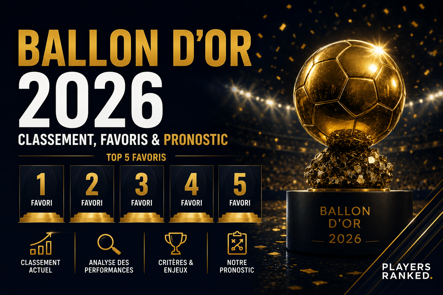 Ballon d’Or 2026 : classement, nominés, favoris et pronostic