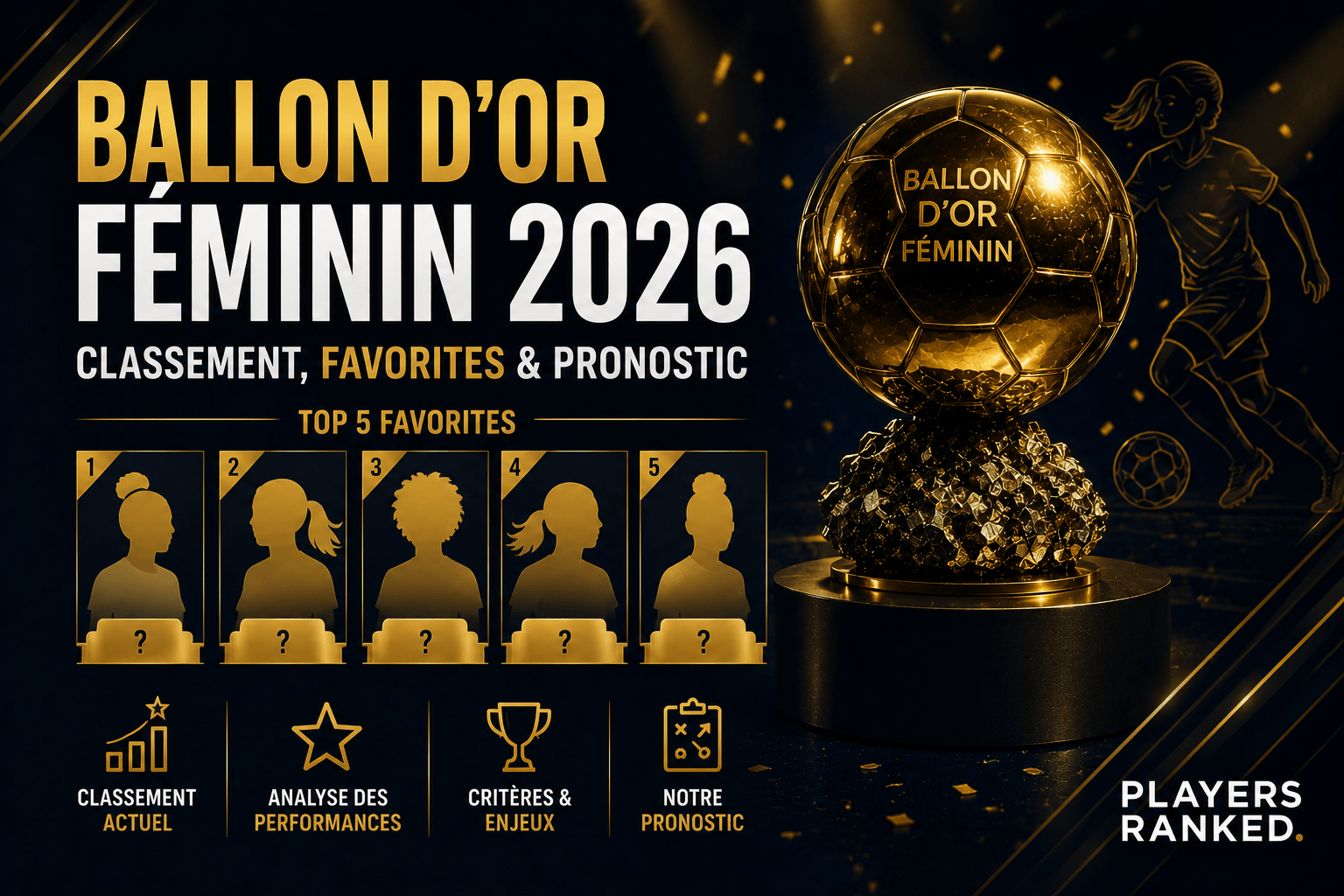 Ballon d’Or féminin 2026 : classement, nominées, favorites et pronostic