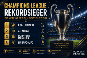 Champions League Rekordsieger: Vereine mit den meisten Titeln Champions League Rekordsieger – Vereine mit den meisten Titeln Champions League Rekordsieger, Champions League meiste Titel, Champions League Sieger Liste, Champions League Titel Rangliste, erfolgreichste Champions League Vereine, Real Madrid Champions League Titel, Bayern Champions League Titel, deutsche Champions League Sieger, Champions League Titel seit 1992, Champions League Titel nach Ländern